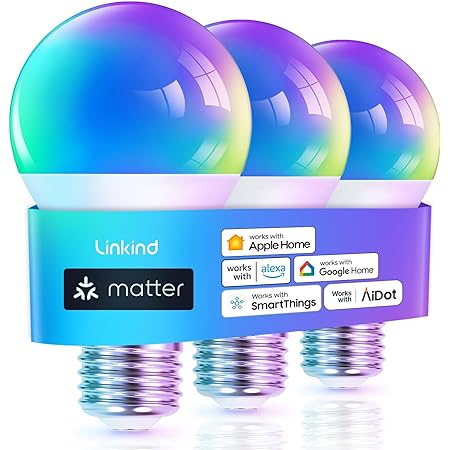 Linkind Matter WiFi Smart Light Bulbs Best for HomeKit Users