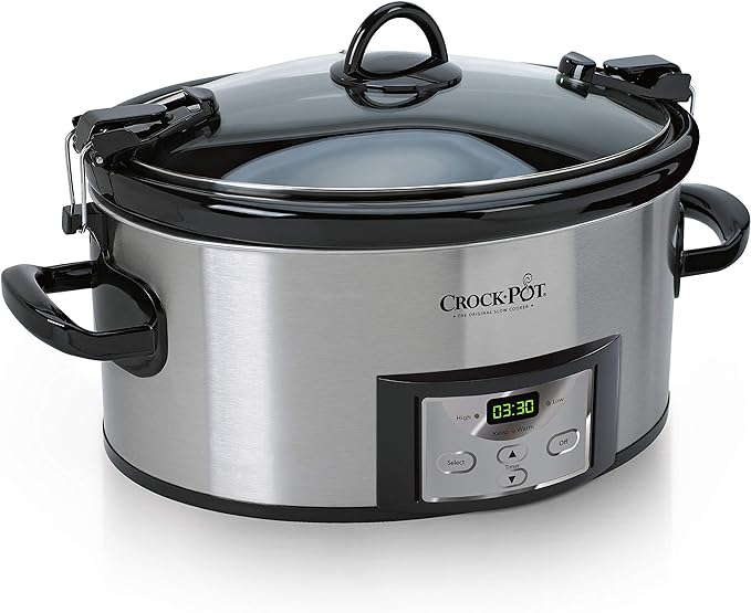 Crock-Pot 6-Quart Programmable Cook & Carry Slow Cooker Best for Travel