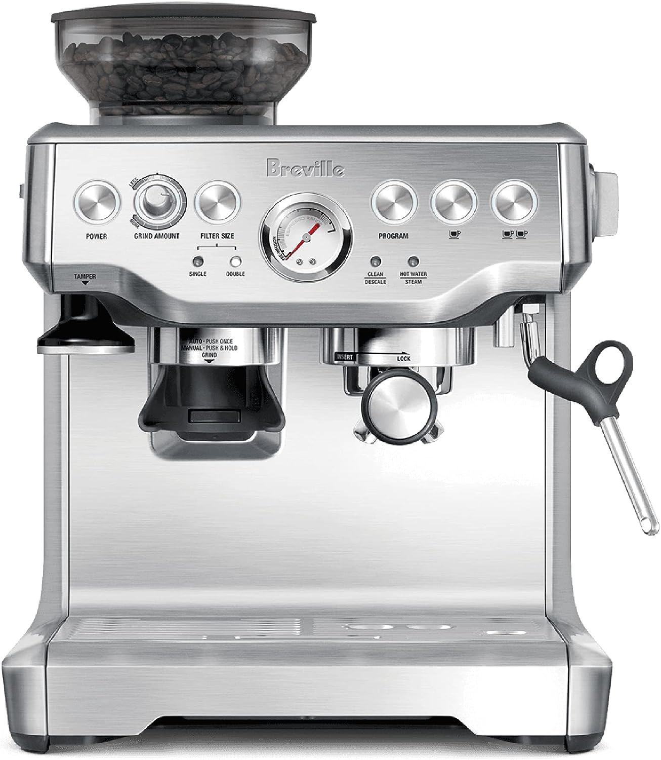 Breville BES870XL Barista Express Espresso Machine Best Overall